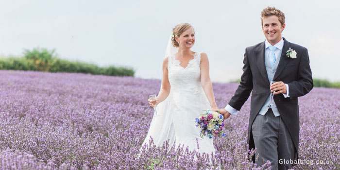 Lavender Wedding Dress